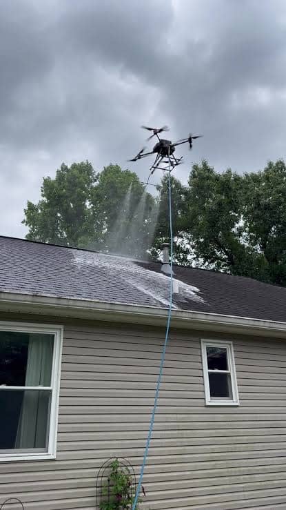 Estate roof cleaning on a large Pinecrest property