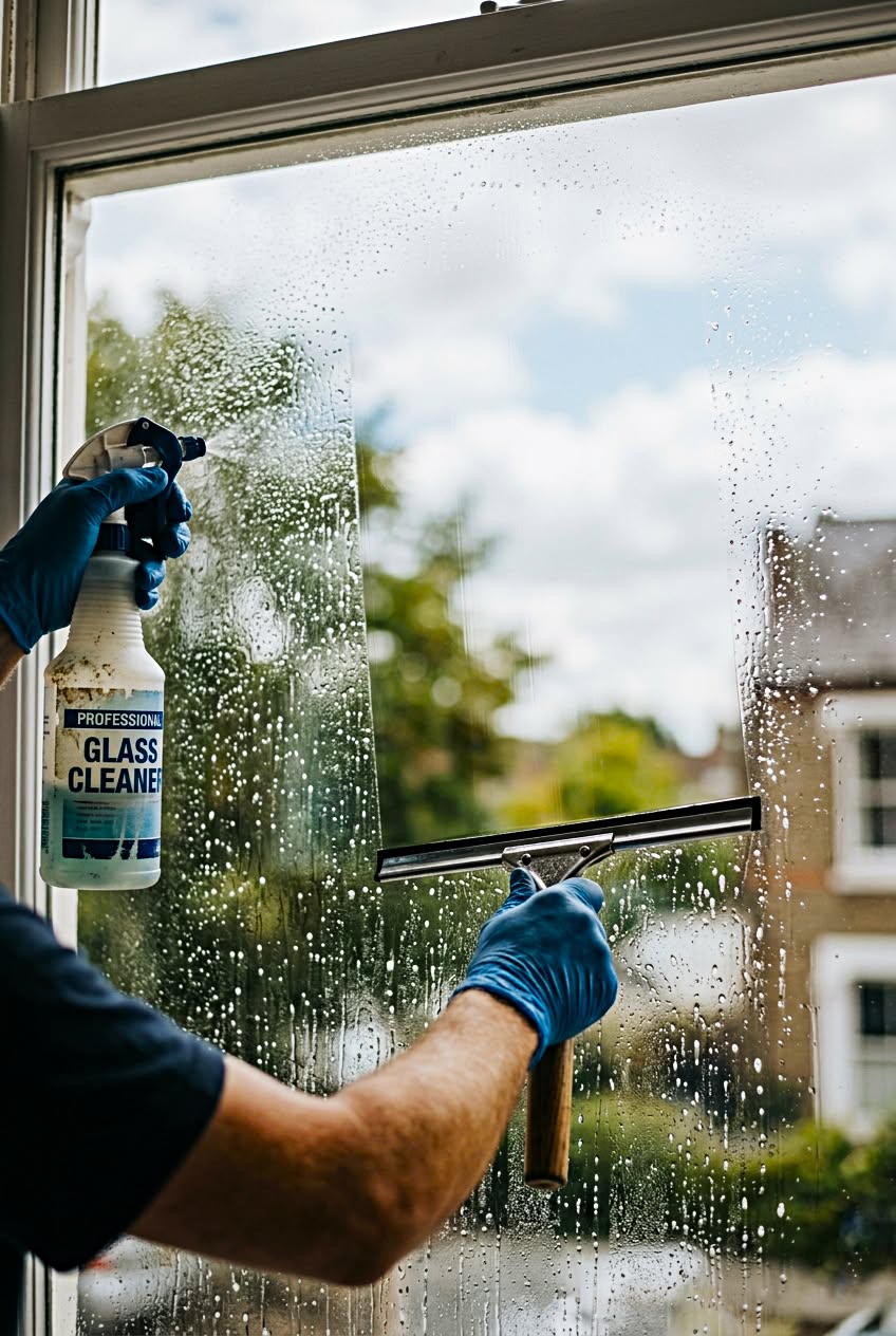 Sparkling clean windows on a Boca Raton canal home after a Hank Robotics visit