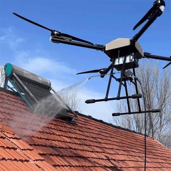 Illustrative roof cleaning service imagery