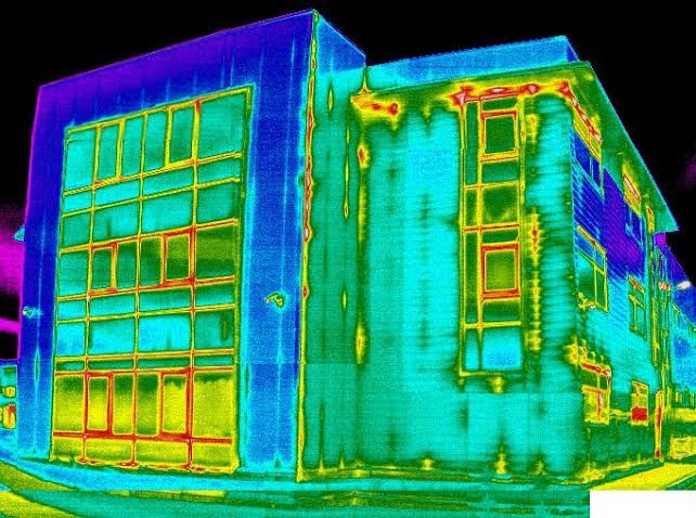 Illustrative thermal imaging scan home inspection service imagery